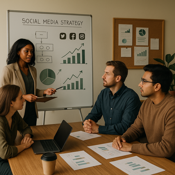 Dashboard view of social media scheduling tools used for planning posts and analytics in 2026