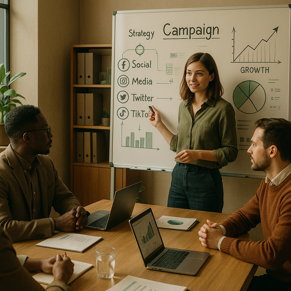 2026 sosyal medya pazarlama stratejisi için yaratıcı iş akışı ve AI ile üretilen medya konsepti