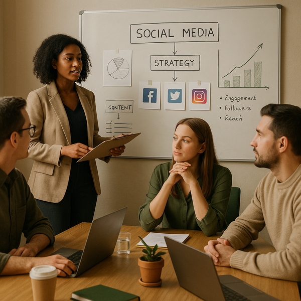 Team managing social media community conversations and moderation dashboards
