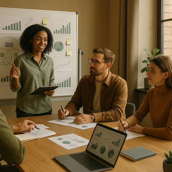 Equipes gerindo conversas e moderação de comunidades nas redes sociais em várias plataformas