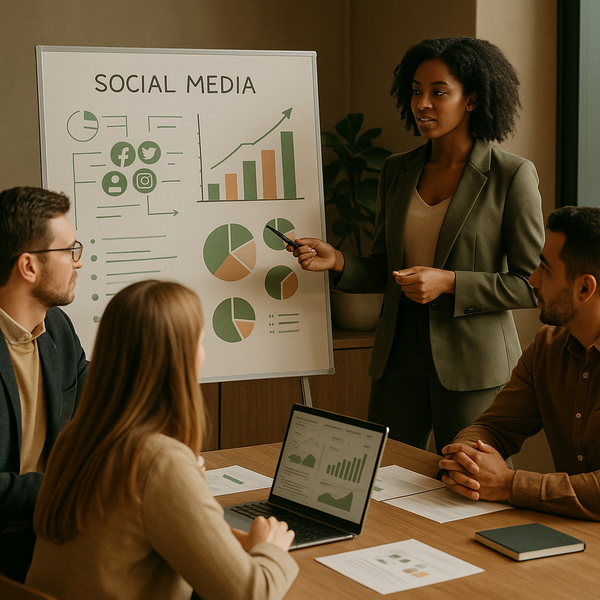 Équipe gérant les messages et les interactions de communauté sur les réseaux sociaux