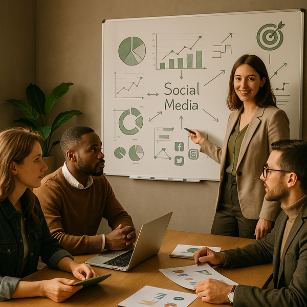 Equipo gestionando conversaciones de community management en redes sociales