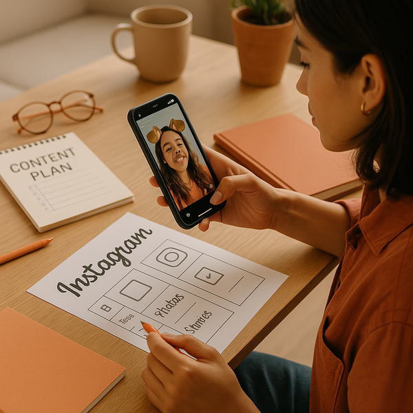 Interface do app Instagram mostrando uma atualização de recurso no estilo Snapchat para criadores e profissionais de marketing.