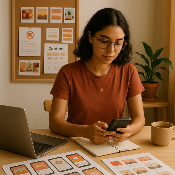 Interface Instagram montrant le concept de partage de photos éphémères pour le test Instants