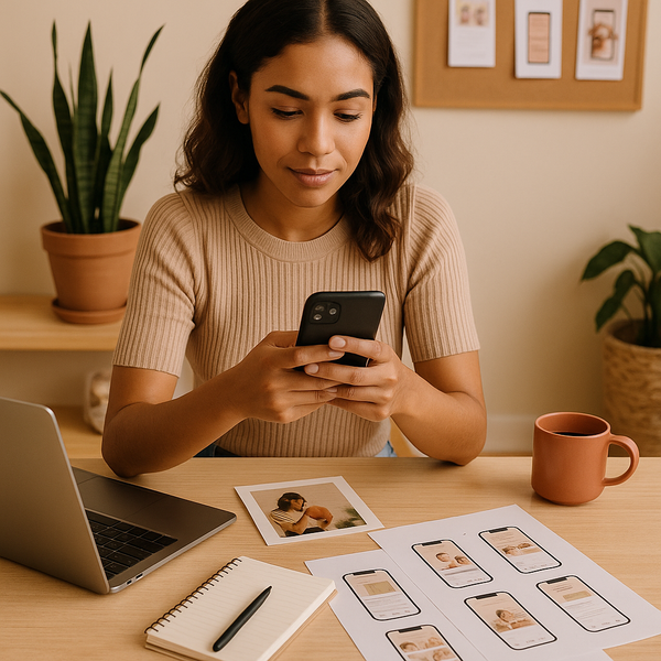 Concept van de Instagram-app met verdwijnende foto's en een nieuwe Instants-deelervaring