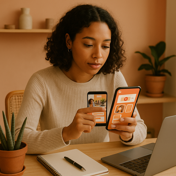 Creator engaging an audience through live chats on Threads for an Instagram growth strategy.