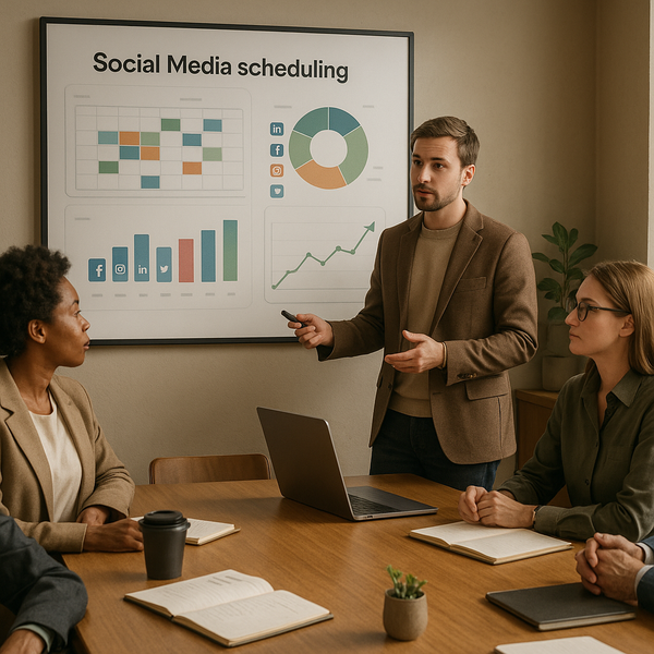 Vista dashboard dei tool di scheduling social media per pianificare e pubblicare contenuti nel 2026