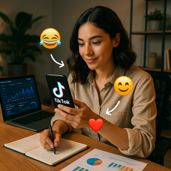 Strategia crescita TikTok con emoji code nel calendario editoriale di un creator
