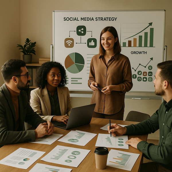 Équipe marketing B2B analysant un tableau de bord AEO pour la visibilité dans les answer engines en 2026
