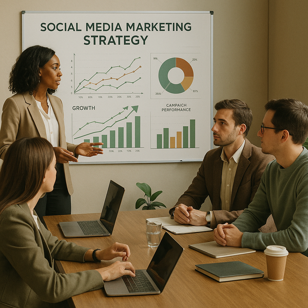 Dashboard con grafici di Facebook Analytics e metriche di performance delle campagne
