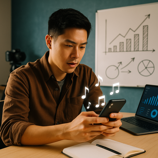 Trending TikTok songs in Australia illustrated with TikTok-style music and performance analytics visuals