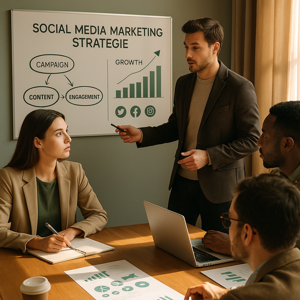 Illustration von X-Link-Posts und Social-Media-Analytics in einem Dashboard