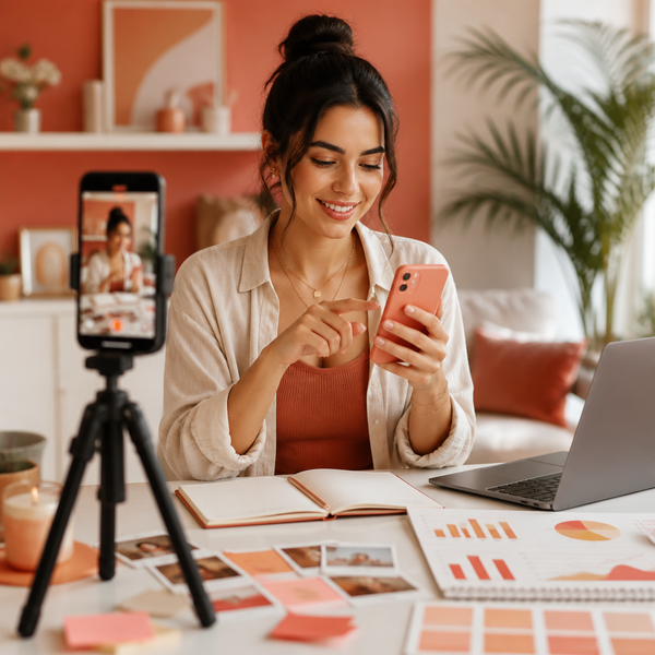 Dashboard met Threads-statistieken en Instagram-groeimetingen