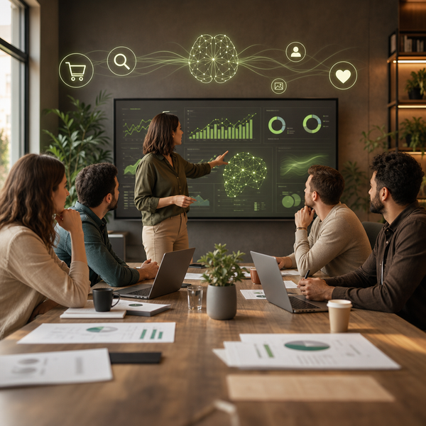 Illustratie van AI-gestuurde biedings- en budgetcontrole voor Search- en Shopping-campagnes in 2026