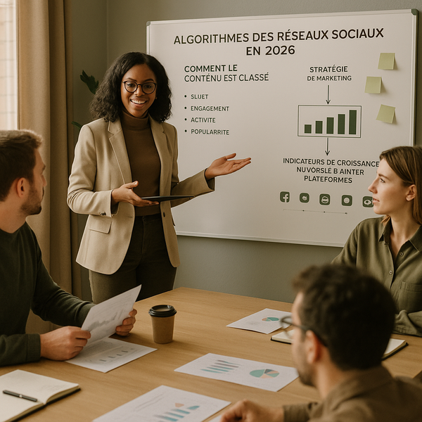 Illustration abstraite des réseaux sociaux connectant les personnes