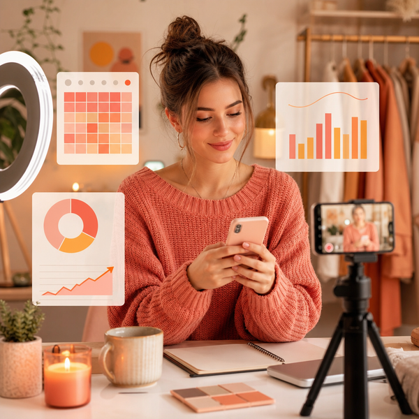Instagram-analysedashboard met de beste posttijden en engagementtrends voor 2026