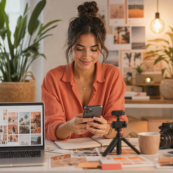 Workflow pas à pas pour publier sur Instagram sur mobile, avec le feed, les Stories et les Reels