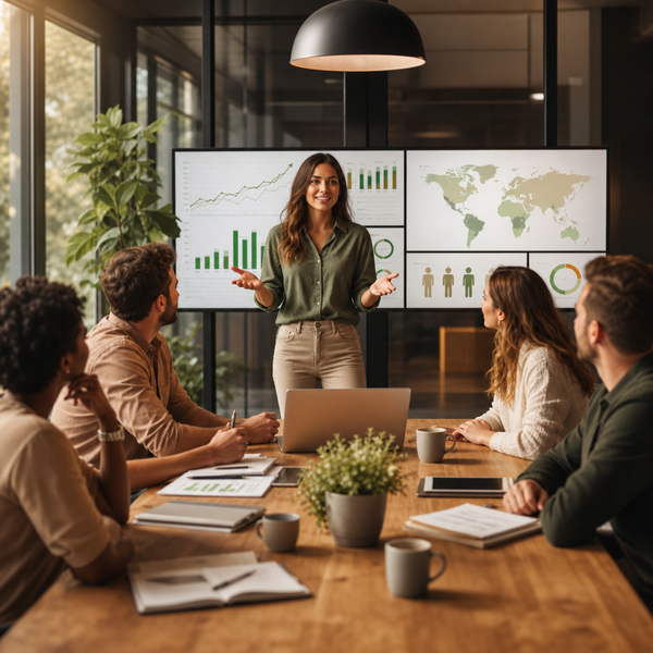 Analyzedashboard met social media KPI-grafieken en prestatietrends