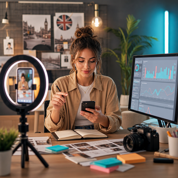 Créateur utilisant des sons TikTok UK tendance pour améliorer la portée et l’engagement sur TikTok