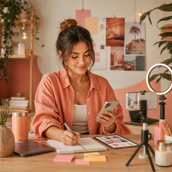 Threads-appinterface met een gemarkeerd Meta AI-account op een smartphonescherm