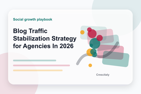 Blog Traffic Stabilization Strategy for Agencies In 2026: Historical cover image for social media growth strategy and social media campaign planning