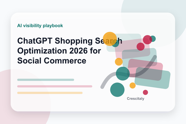ChatGPT shopping search optimization workflow for brands in 2026