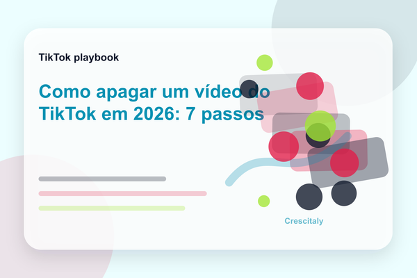 Criador apagando um vídeo do TikTok no celular enquanto analisa métricas de engajamento.