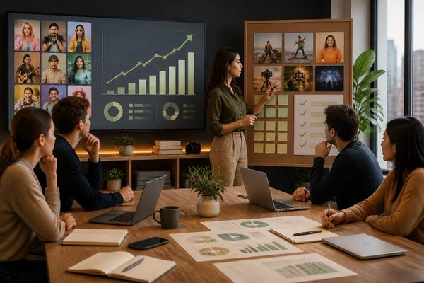 forbes creators milestone means creator workspace with metrics dashboard, planning checklist, and campaign board