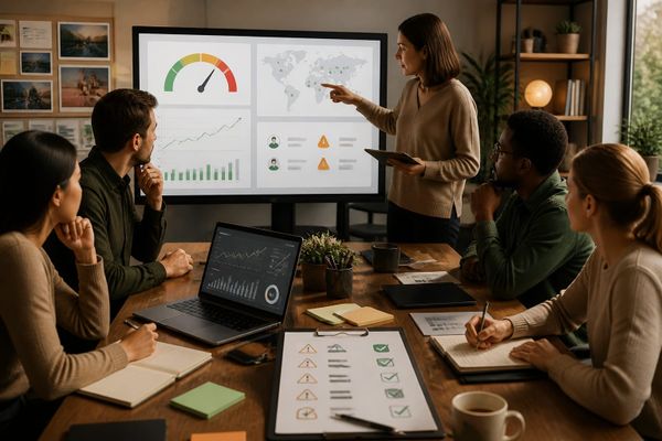 google limited serving update marketers AI search briefing workspace with query map, ads dashboard, and source checklist