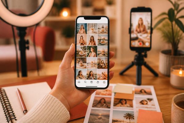 instagram rozszerzenie your algorithm zmienia audience reach dashboard with post calendar and distribution planning board