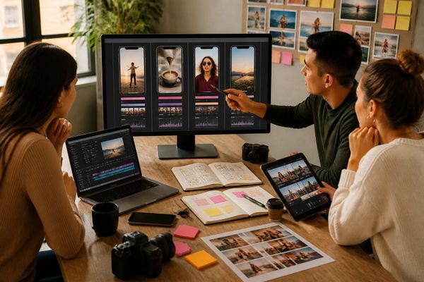 Social team analyzing Instagram video lengths for Reels Stories Feed and IGTV in 2026