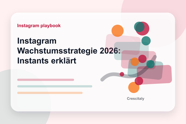 Instagram-App-Konzept mit Instants-Funktion und Creator-Content-Tools
