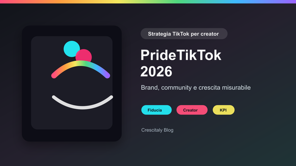 Cover PrideTikTok 2026 per strategia TikTok di brand e creator