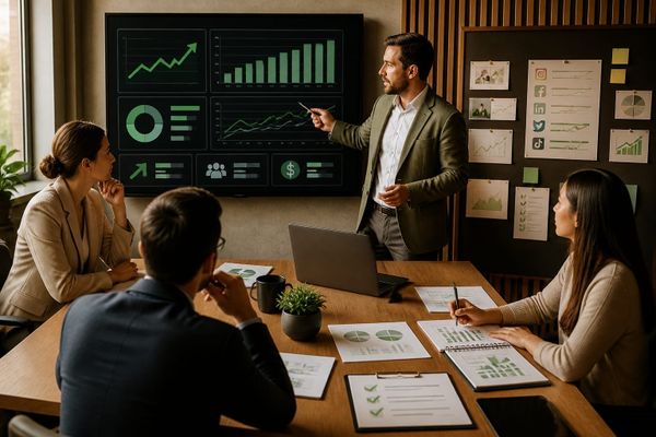 como reportar kpis muevan alta creator workspace with metrics dashboard, planning checklist, and campaign board