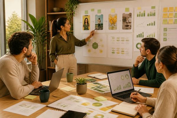snapchat powered creation tools compare AI search briefing workspace with query map, ads dashboard, and source checklist