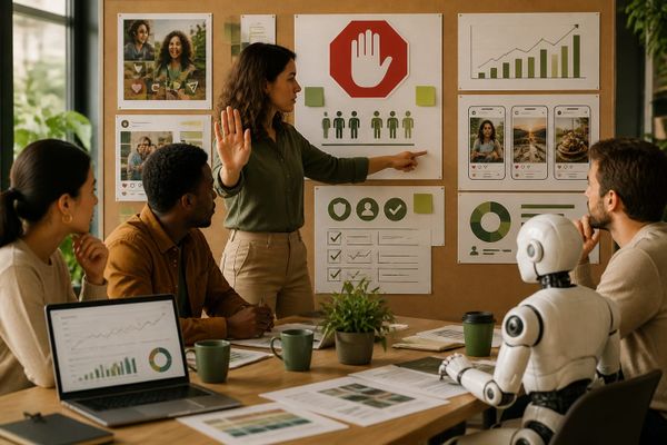 stop trying replace people AI search briefing workspace with query map, ads dashboard, and source checklist