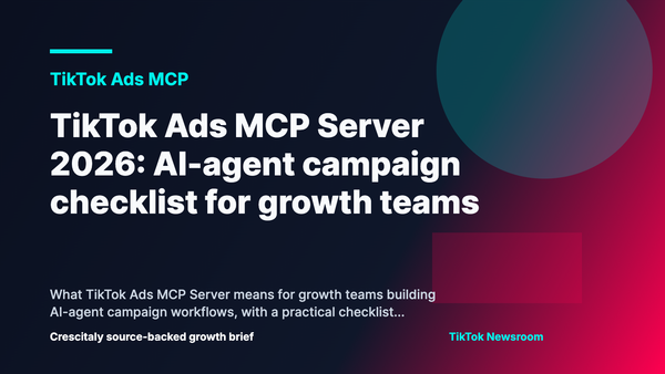 TikTok Ads MCP Server AI agent campaign workflow with creative, budget and insight nodes