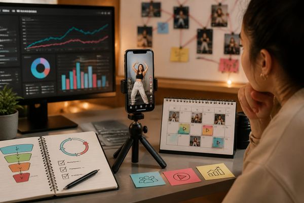 tiktok algorithm change reset your audience reach dashboard with post calendar and distribution planning board