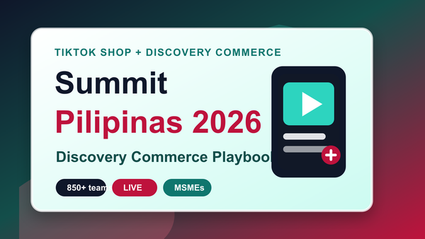 TikTok Shop Summit Pilipinas 2026 discovery commerce playbook cover
