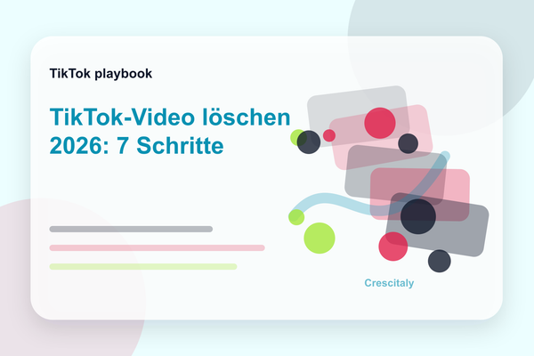 Creator löscht ein TikTok-Video auf dem Smartphone und prüft dabei Analytics und Engagement.