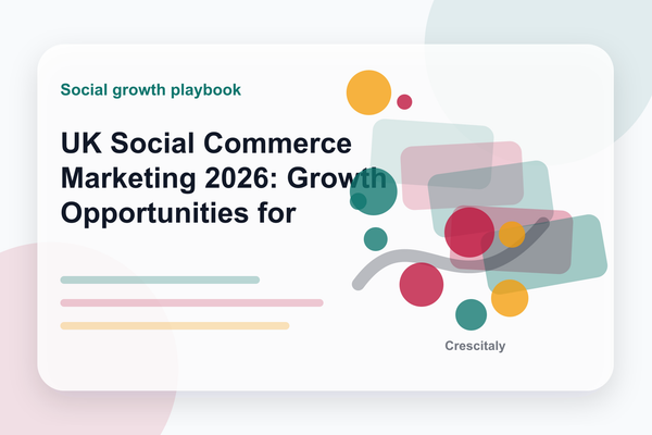 UK social commerce marketing 2026 cover image for social commerce strategy, native checkout and creator-led retail growth