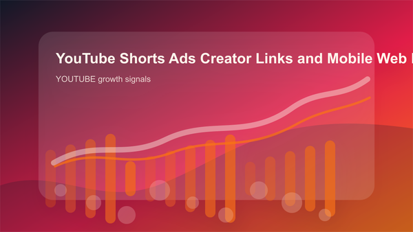 YouTube Shorts Ads Creator Links and Mobile Web Playbook 2026 cover showing youtube growth signals, content workflow, and performance checks