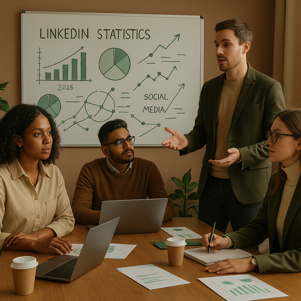 51 LinkedIn Statistics to Shape Your Social Strategy 2026 cover image for social media growth strategy and social media campaign planning