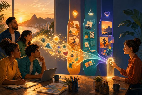 Equipe social recebe briefing diário de tendências enquanto ações passam por limites de aprovação