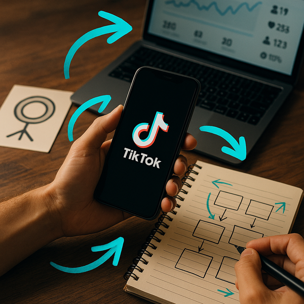 A smartphone displaying the TikTok app interface with various creative username ideas on the screen, symbolizing growth and engagement.
