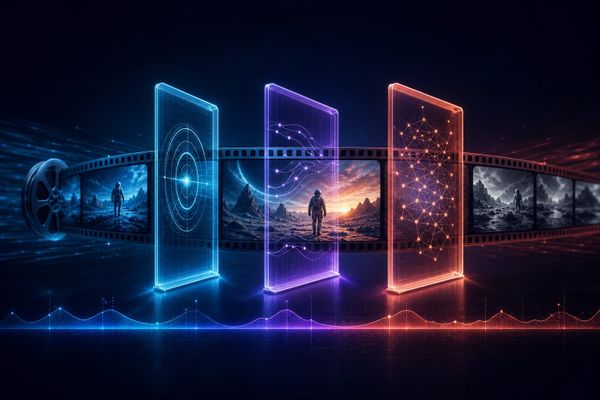 Un video generato dall'intelligenza artificiale attraversa controlli distinti per prompt, movimento e fisica