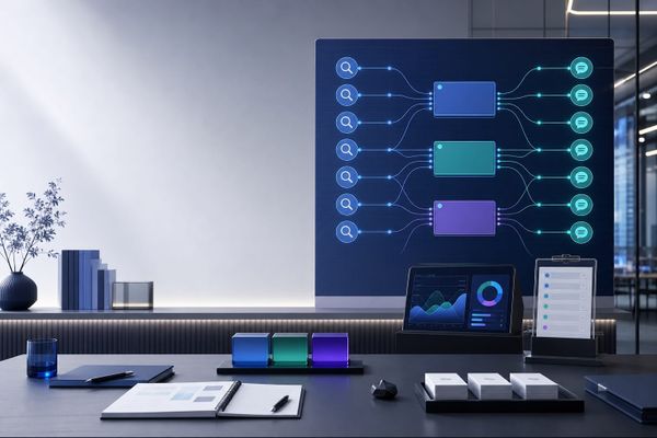 ChatGPT Gemini AI prompt keyword research priority dashboard with search data table and editorial checklist