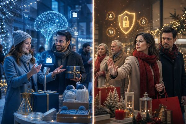 Vier Holiday-Reports 2026 im AI-Discovery-Audit mit Social Media Dashboard, Käuferreise und Team-Checkliste