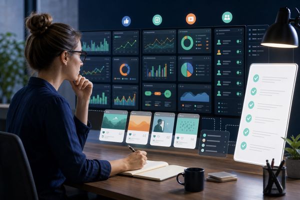 Instagram-Audit-Workflow für Teams mit Dashboard, Kanal-Checkliste und klarer Entscheidung
