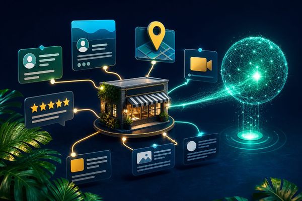 workflow rapido para signal redes AI search briefing workspace with query map, ads dashboard, and source checklist